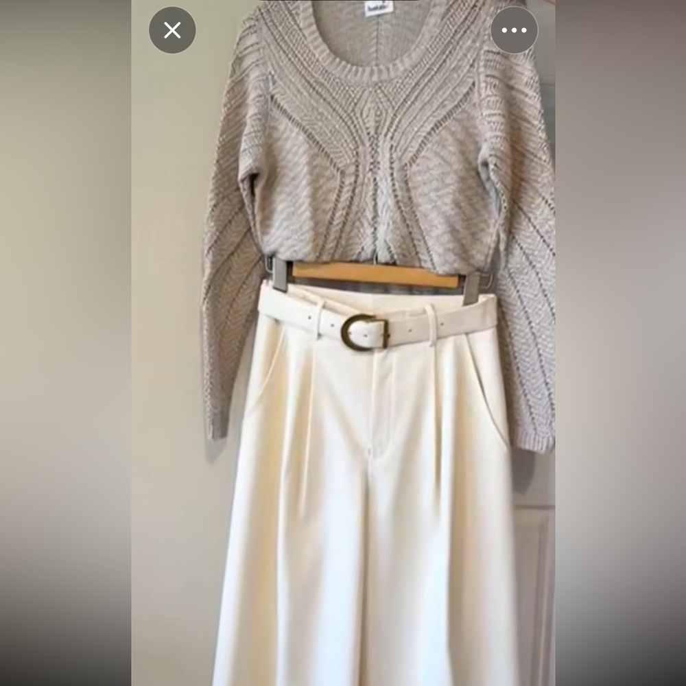 Cloud Chaser Beige Knit Top - Picture 2 of 13